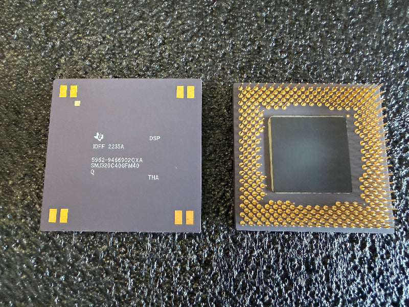 Two electronic chipsSMJ320C40GFM40